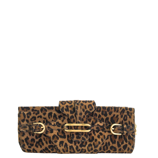 Clutch Jimmy Choo Leopard Print Média