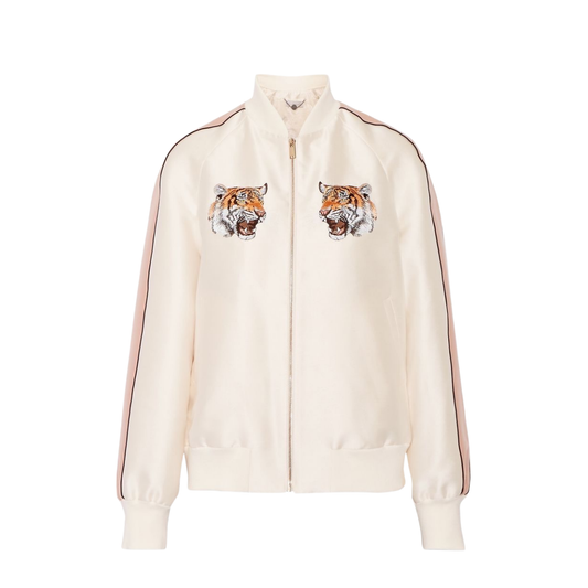 Jaqueta Stella McCartney Bomber Off White Tam. P