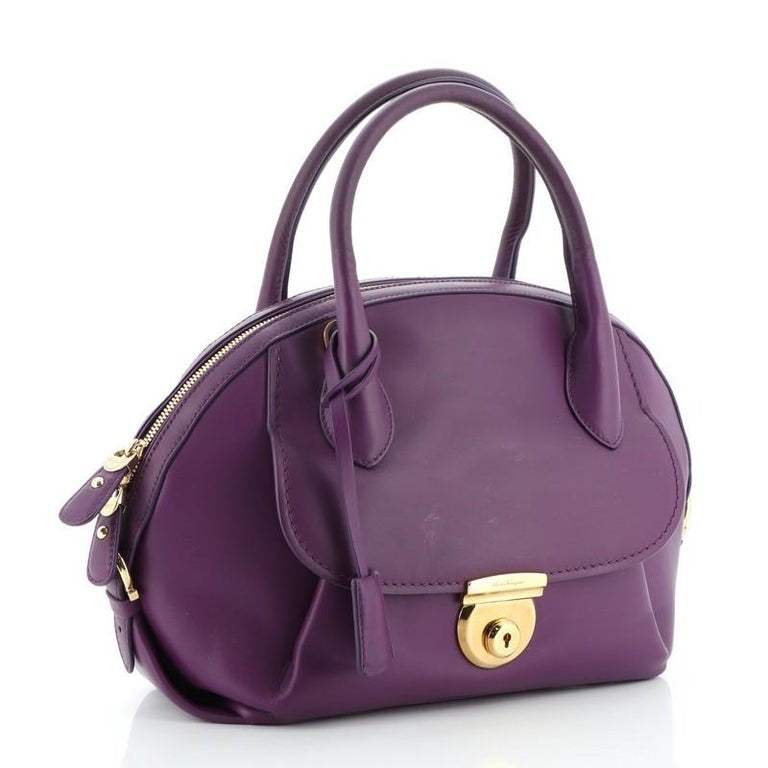 Bolsa Salvatore Ferragamo Top Fiamma Roxa