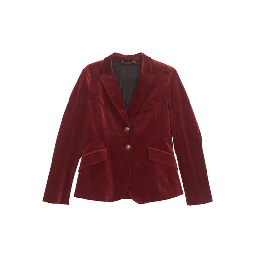 Blazer Gucci em Veludo Marsala Tam.44 It