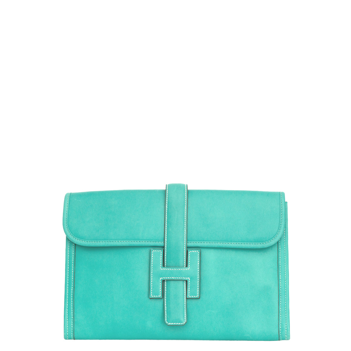 Clutch Hermes Jige Turquesa