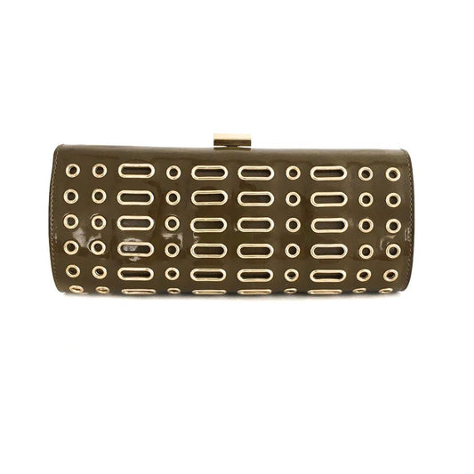 Clutch Jimmy Choo Verniz Musgo