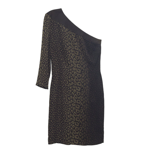 Vestido Gucci Unico Ombro Verde Animal Print Tam. 40