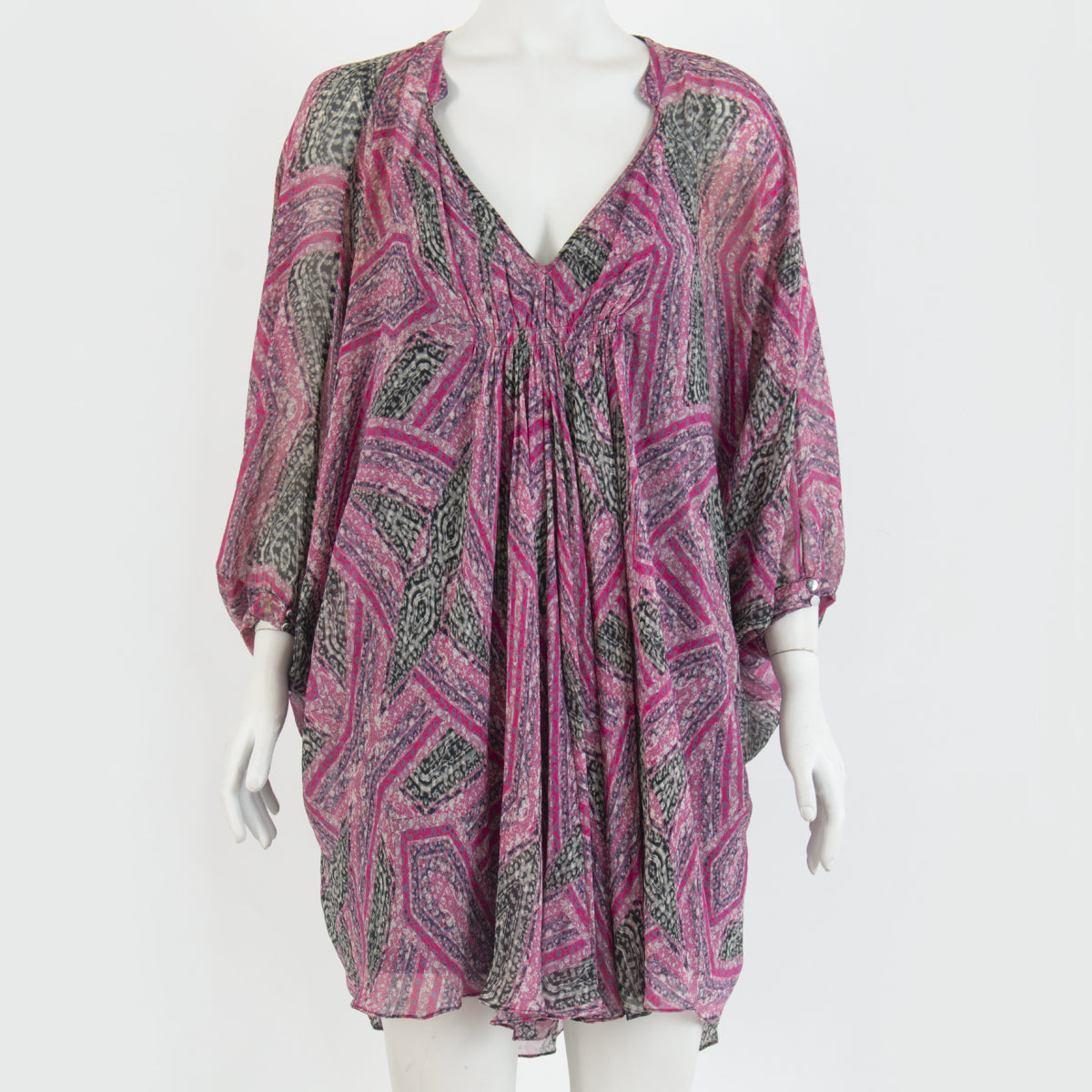 Vestido Diane Von Furstenberg Rosa Vampiro Tam. 36 Br