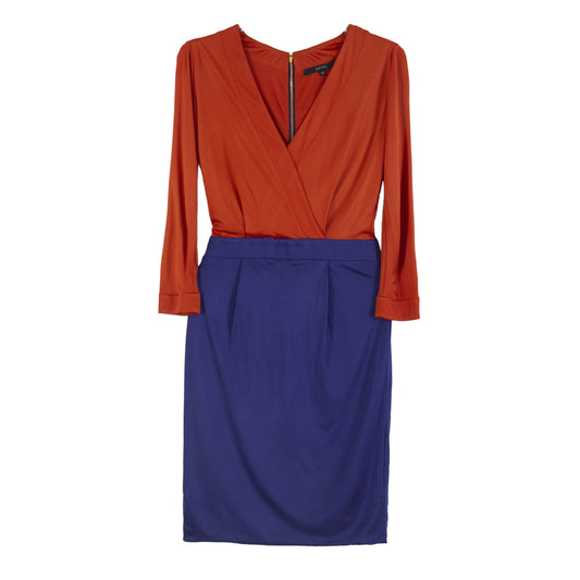 Vestido Gucci Bicolor Laranja e Roxo Tam. XS