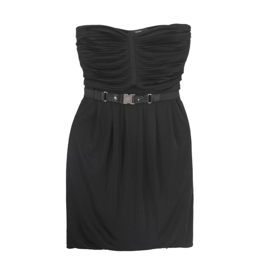 Vestido Gucci Tomara que Caia Preto Curto Tam. S