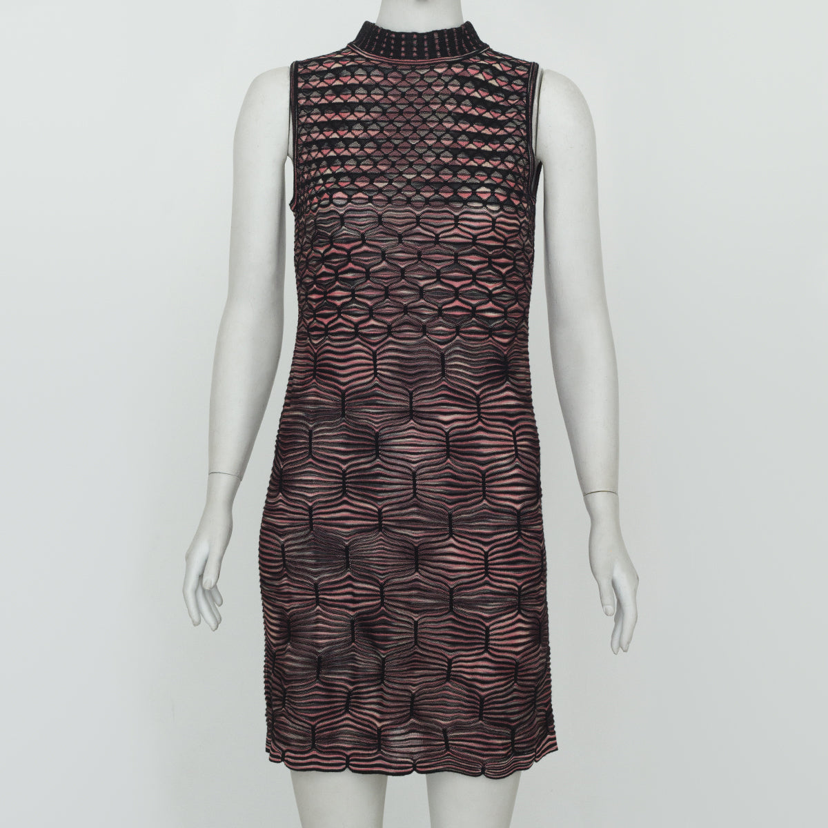 Vestido Missoni Rosa e Preto Tam. 38 Br