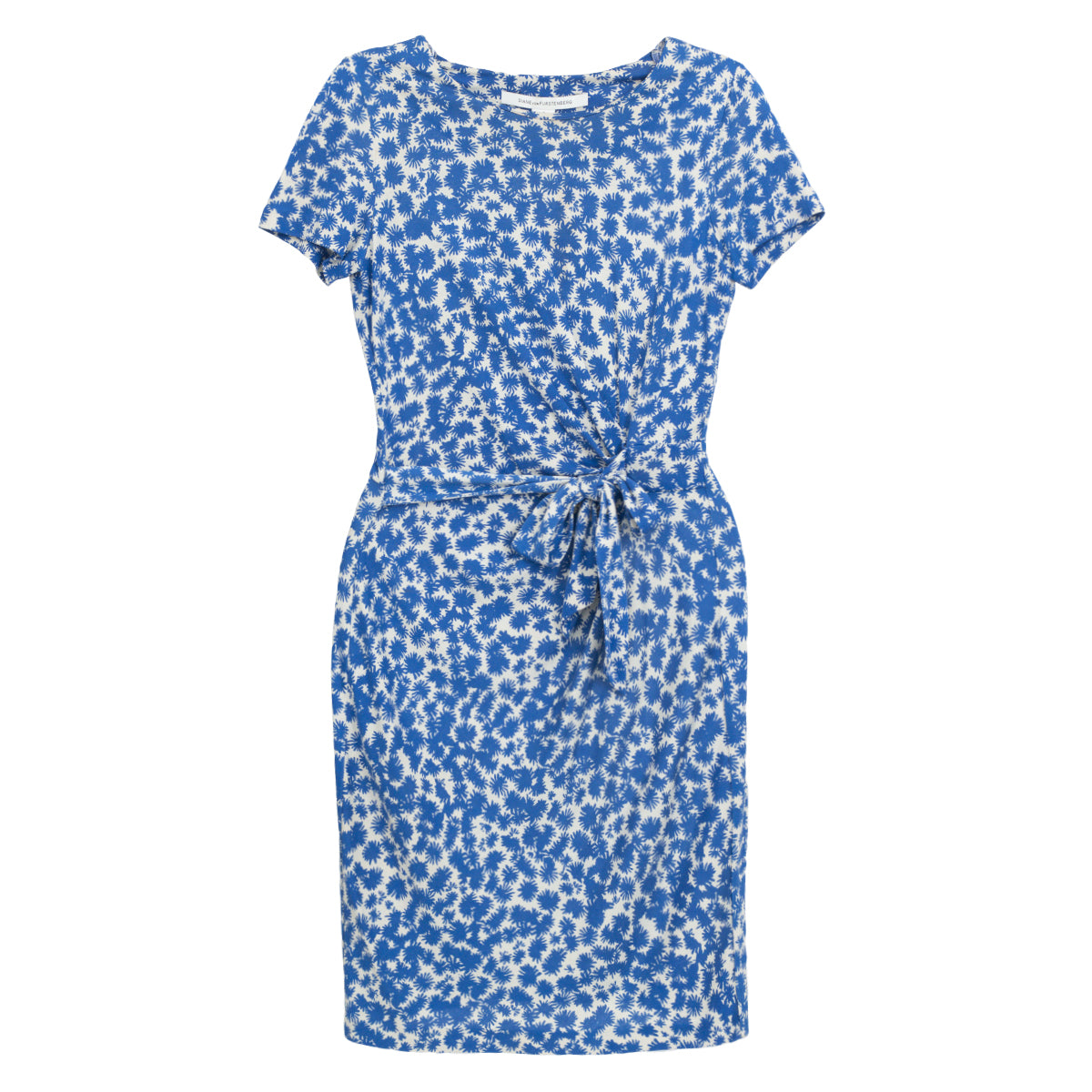 Vestido Diane Von Furstenberg Envelope Estampado Bicolor Tam. 36 Br