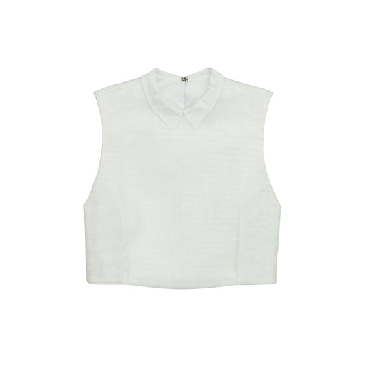 Blusa Cropped Paula Raia Off White Tam. 36