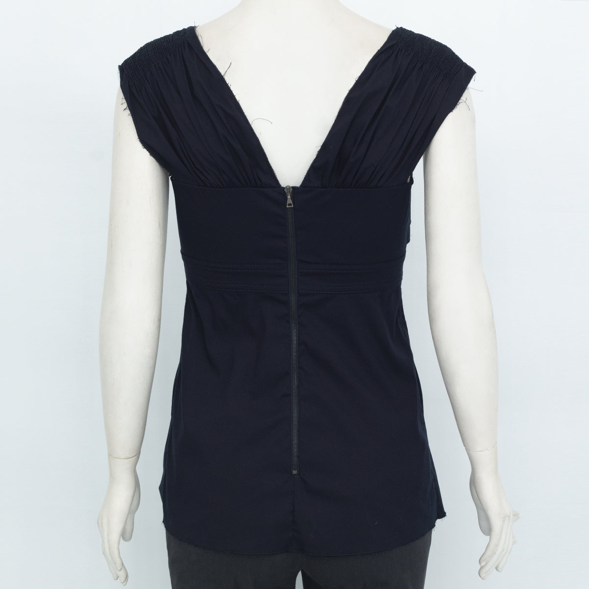 Blusa Prada Azul Marinho Tam.38