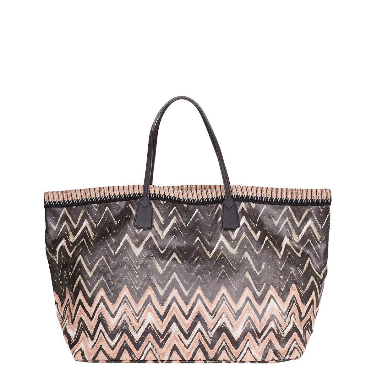 Bolsa Missoni Estampada em Tons de Marrom