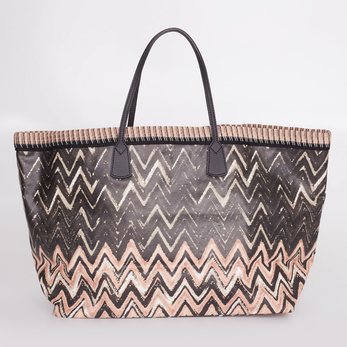 Bolsa Missoni Estampada em Tons de Marrom