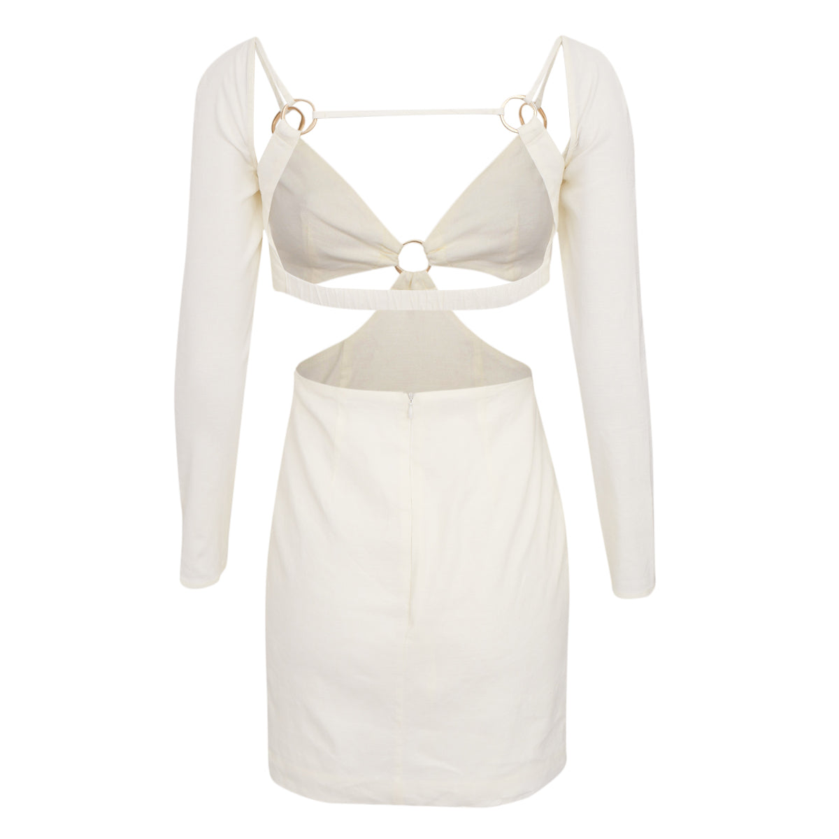 Vestido Cult Gaia Recortes Branco Tam. XS