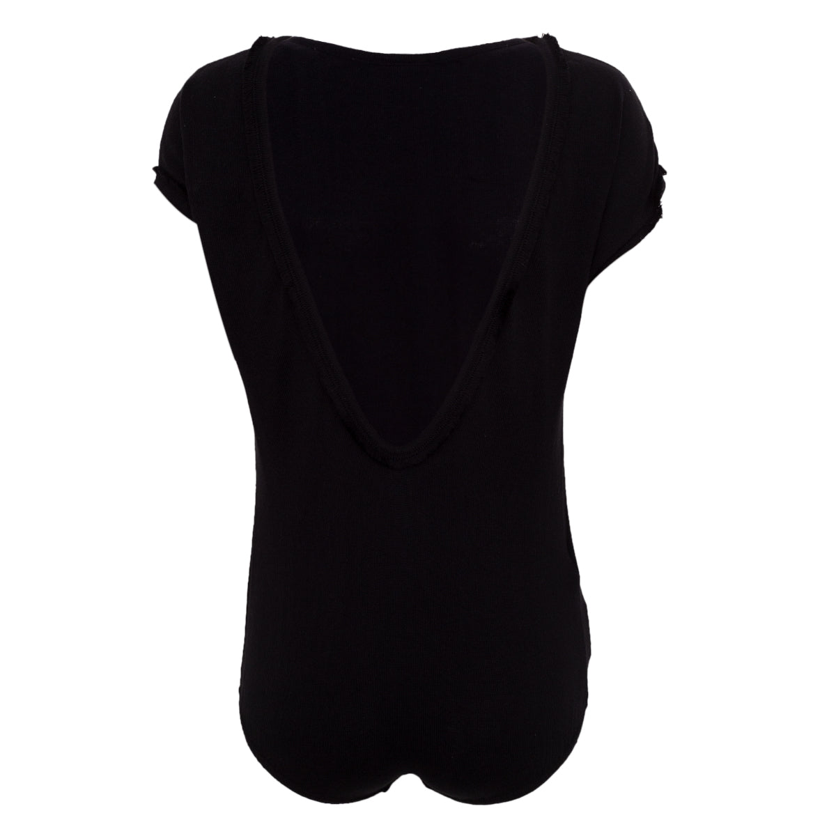 Body Paula Raia Preto c/ Base em Tricot Tam. P