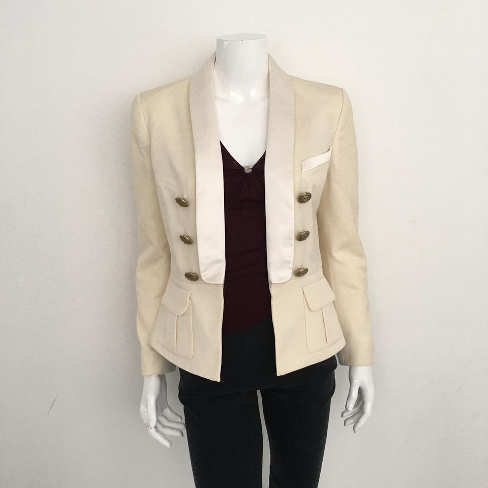 Blazer Balmain Creme Social Tam. 42