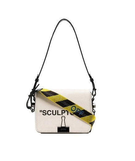 Bolsa 'Sculpture' Couro Off White