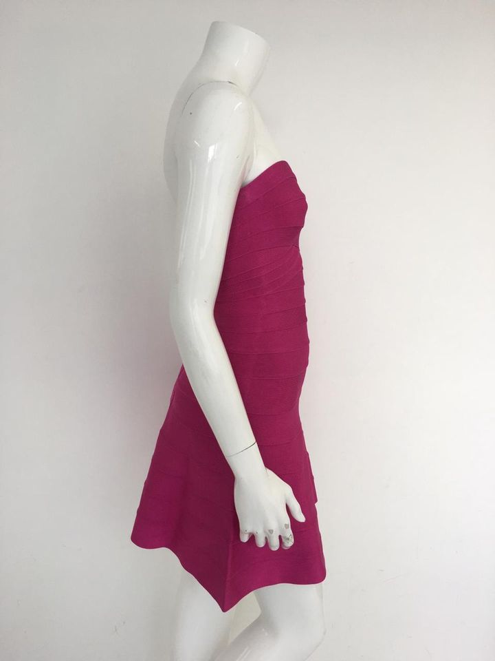 Vestido Herve Leger Pink Tam. XS