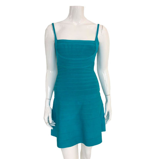 Vestido Herve Leger Azul Claro Tam. XS