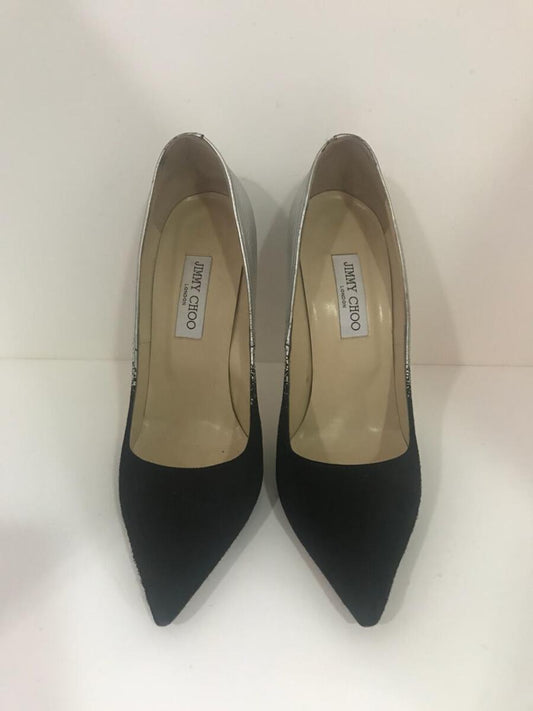 Sapato Jimmy Choo preto e prata sola 42