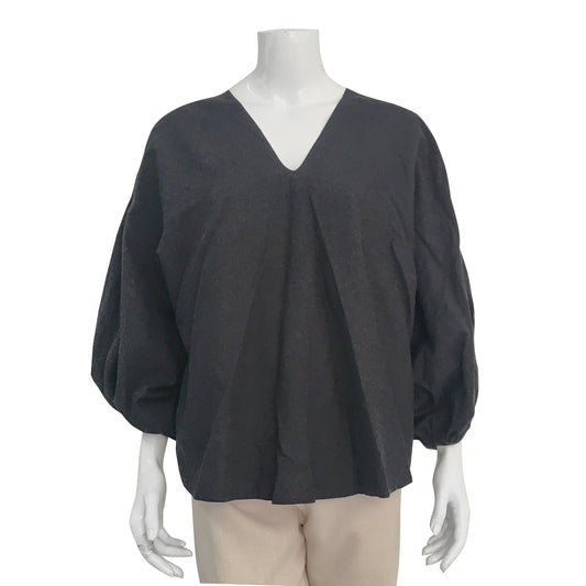 Blusa Paula Raia Preto Bufado Tam. 36