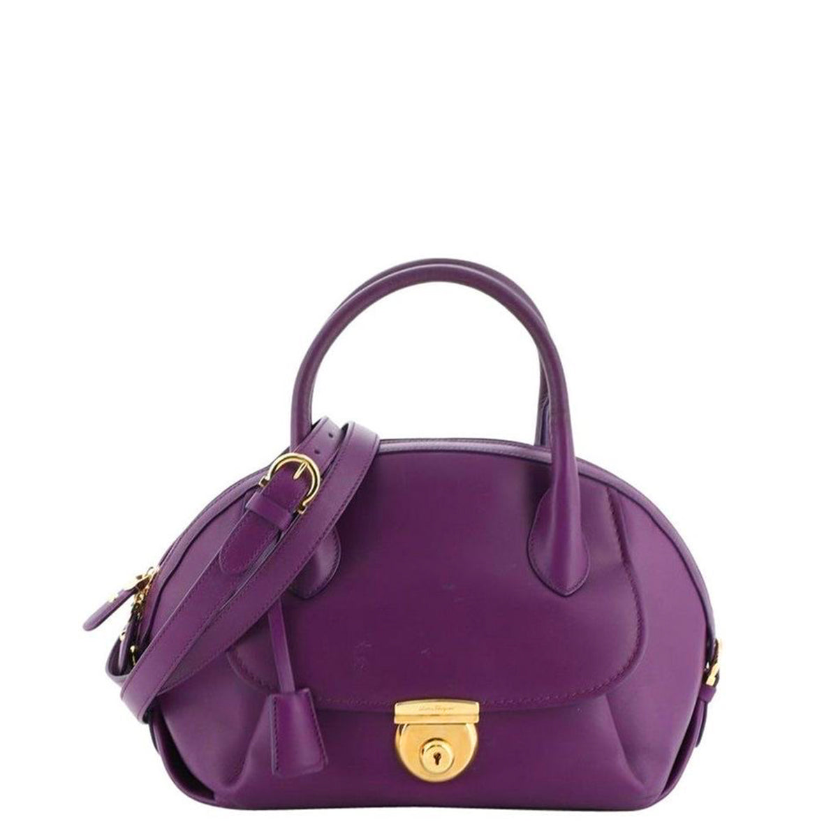 Bolsa Salvatore Ferragamo Top Fiamma Roxa