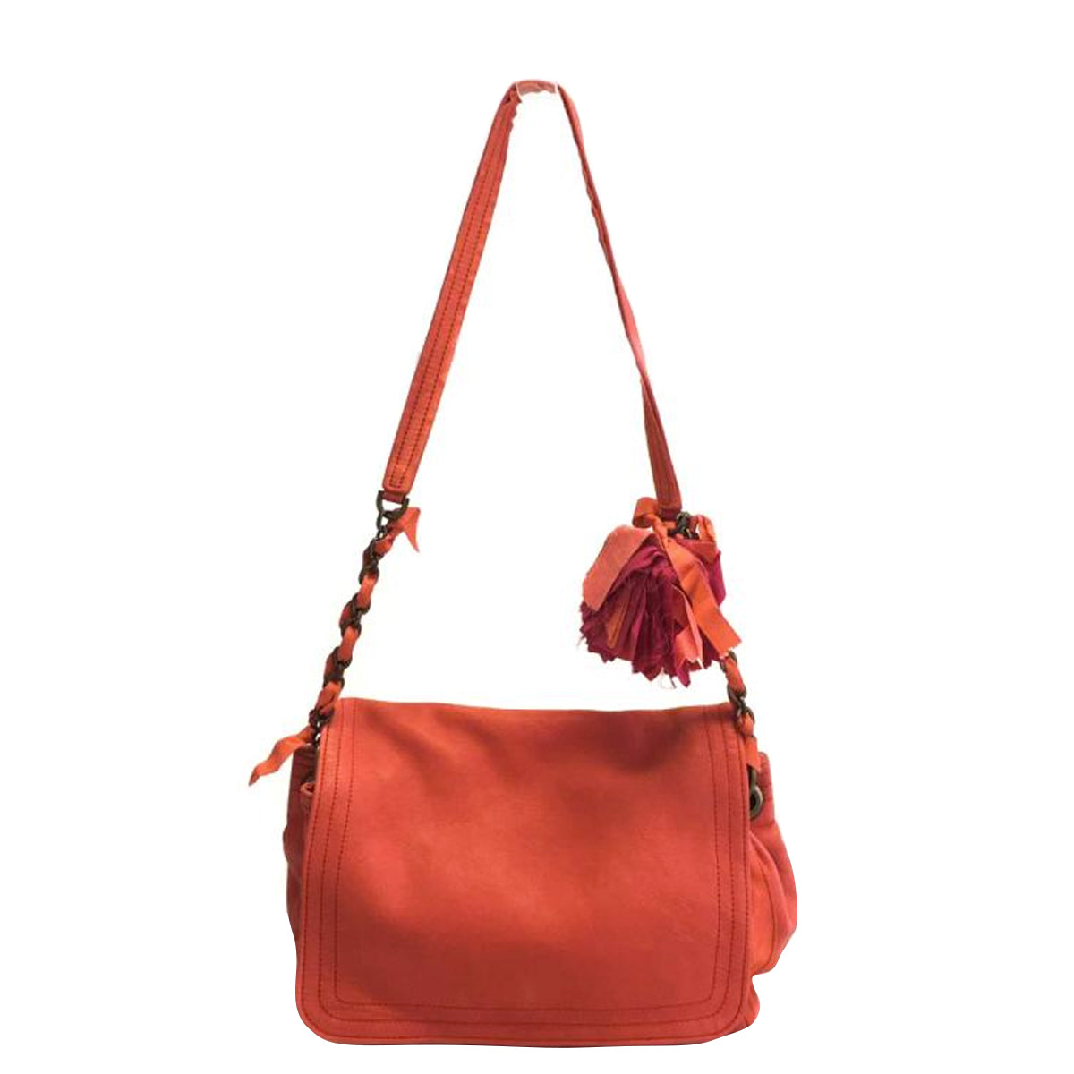 Bolsa Lanvin Coral Com pom pom