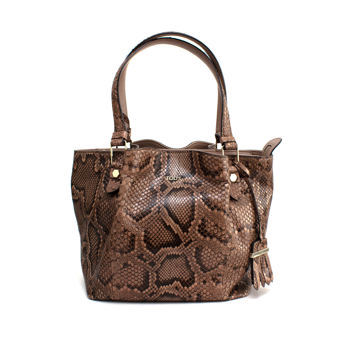 Bolsa Tod's Python Rosa Tam. Médio