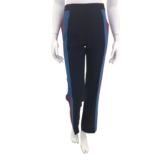 Calça Stella Mccartney Azul Marinho e Listras Laterais Tam. 36