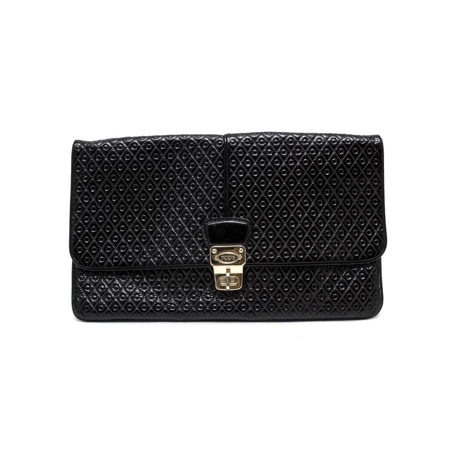 Clutch Tod's Preta Verniz