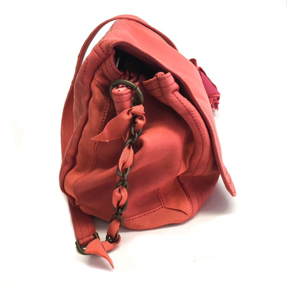 Bolsa Lanvin Coral Com pom pom