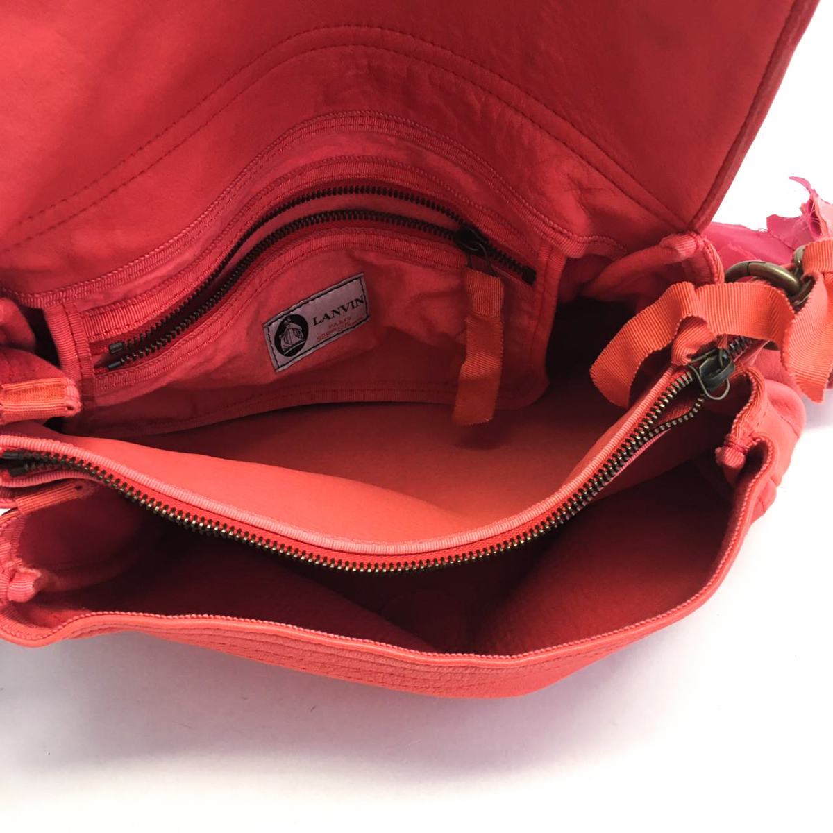 Bolsa Lanvin Coral Com pom pom