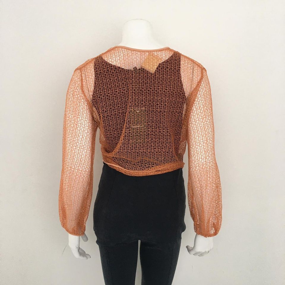 Camisa Cropped Laranja Paula Raia Tam. 38