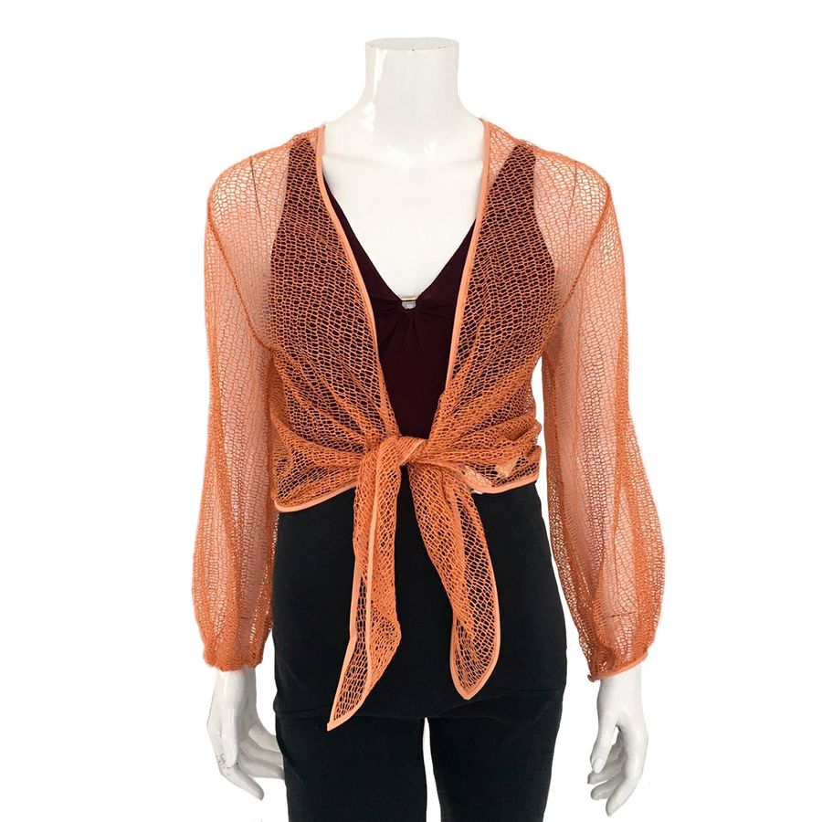 Camisa Cropped Laranja Paula Raia Tam. 38