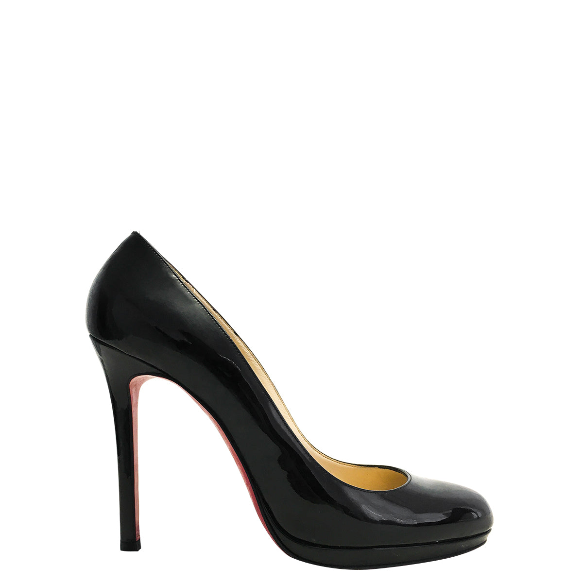 Sapato Christian Louboutin Preto Verniz Tam. 40