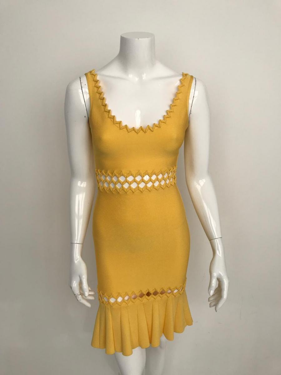 Herve Leger Amarelo