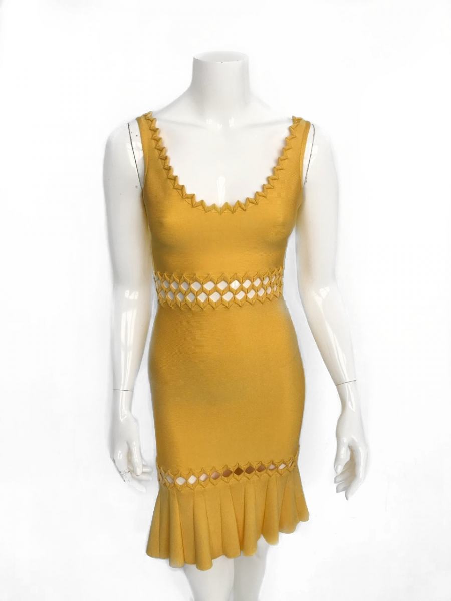 Herve Leger Amarelo